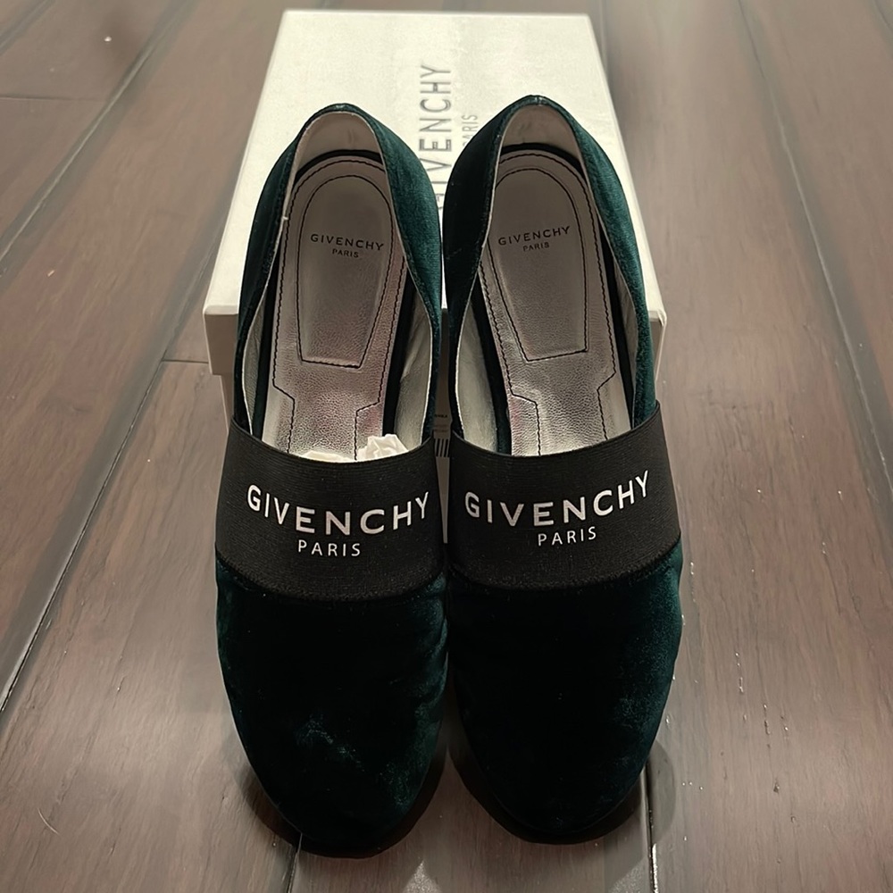 Givenchy Mocassin Bedford Velvet Green